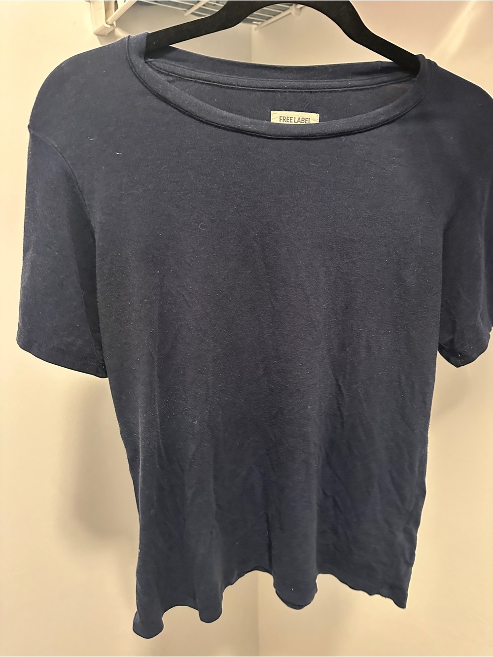 FREE LABEL Navy Demi Crop & Tee